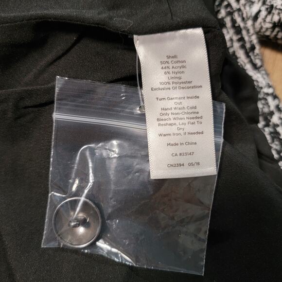 Talbots Black and White Tweed Jacket - Picture 8 of 10